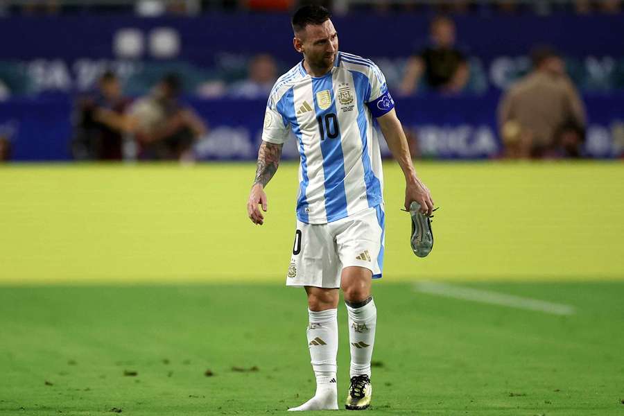 Messi picked up an injury in last month's Copa America final