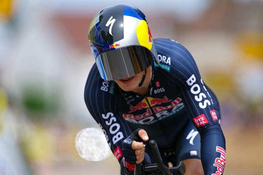 Danny van Poppel eerder dit jaar in actie in de Tour de France