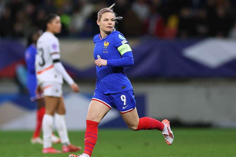 Le Sommer avec les Bleues en février dernier.