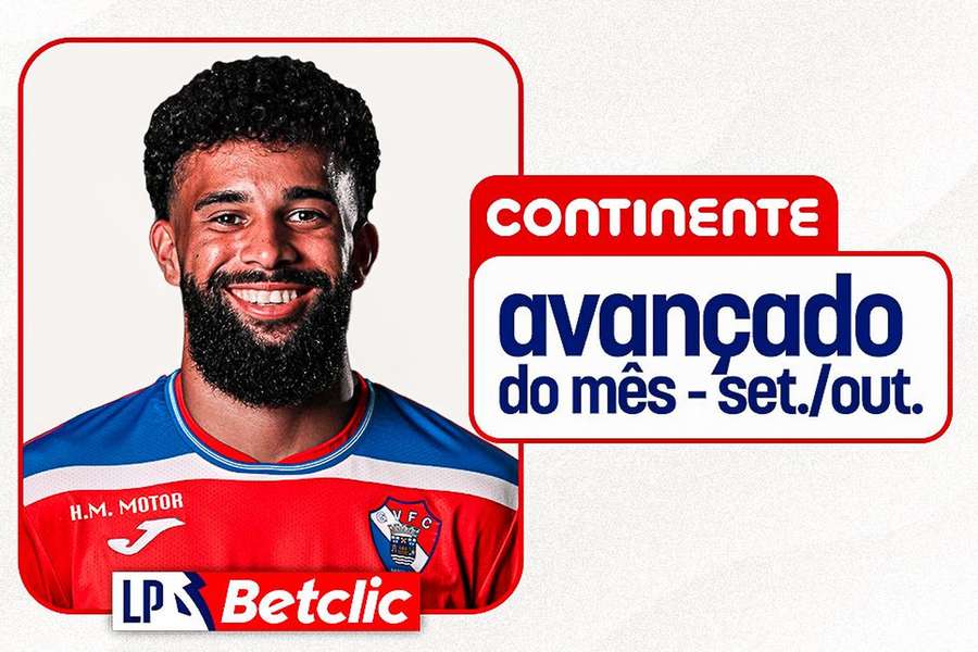 Pablo, melhor avançado do mês na Liga Portugal Pablo, melhor avançado do mês na Liga Portugal