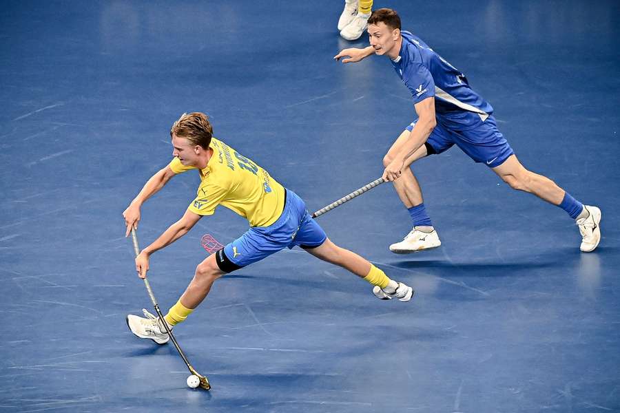 Hampus Nydenfeldt in possession for Sweden