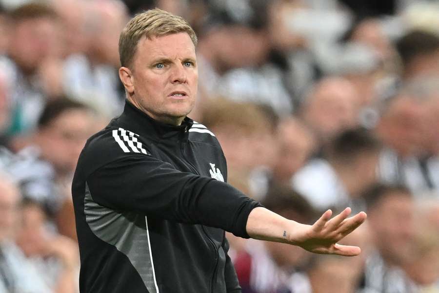 Newcastle United's English head coach Eddie Howe Newcastle United's English head coach Eddie Howe