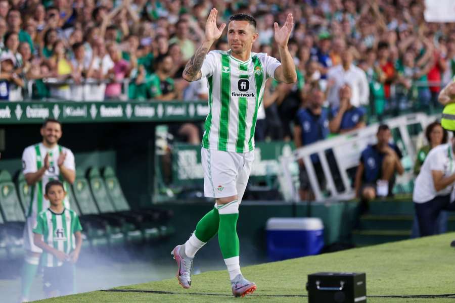 Rubén Castro no jogo de homenagem a Joaquín