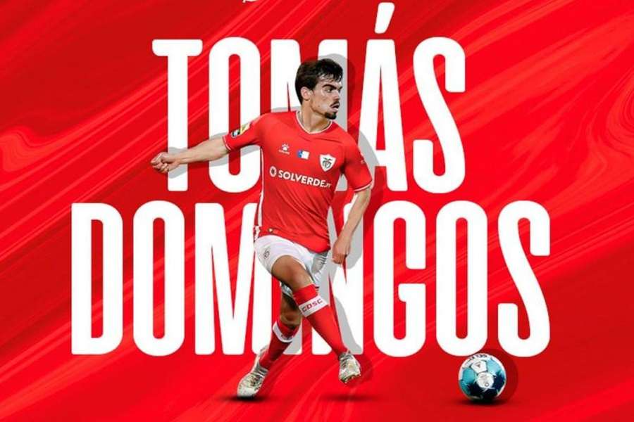 Tomás Domingos foi apresentado no Santa Clara no início da época mas nunca jogou