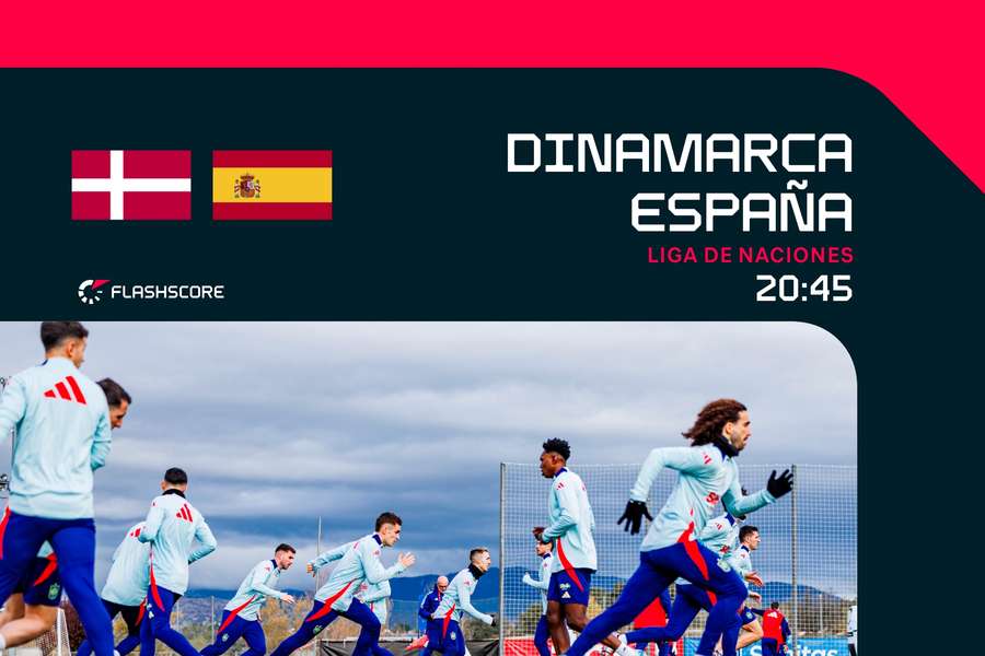 España se entrena previo al duelo