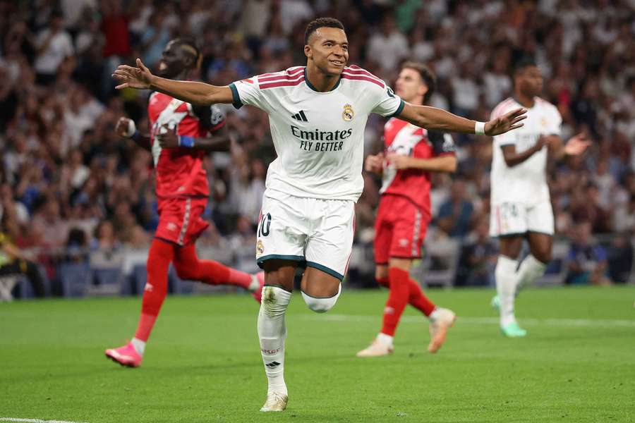 Kylian Mbappé avec le Real Madrid. Kylian Mbappé avec le Real Madrid.
