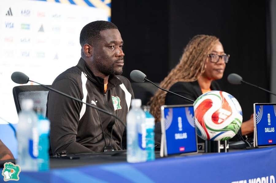Ivory Coast head coach Emerse Fae Ivory Coast head coach Emerse Fae
