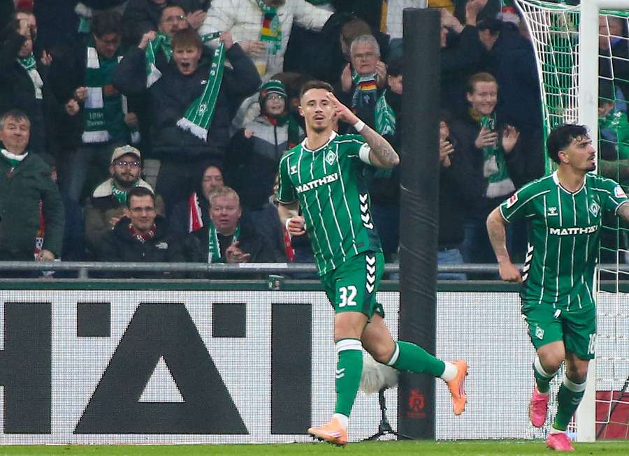 Marco Friedl nach seinem Treffer Marco Friedl nach seinem Treffer