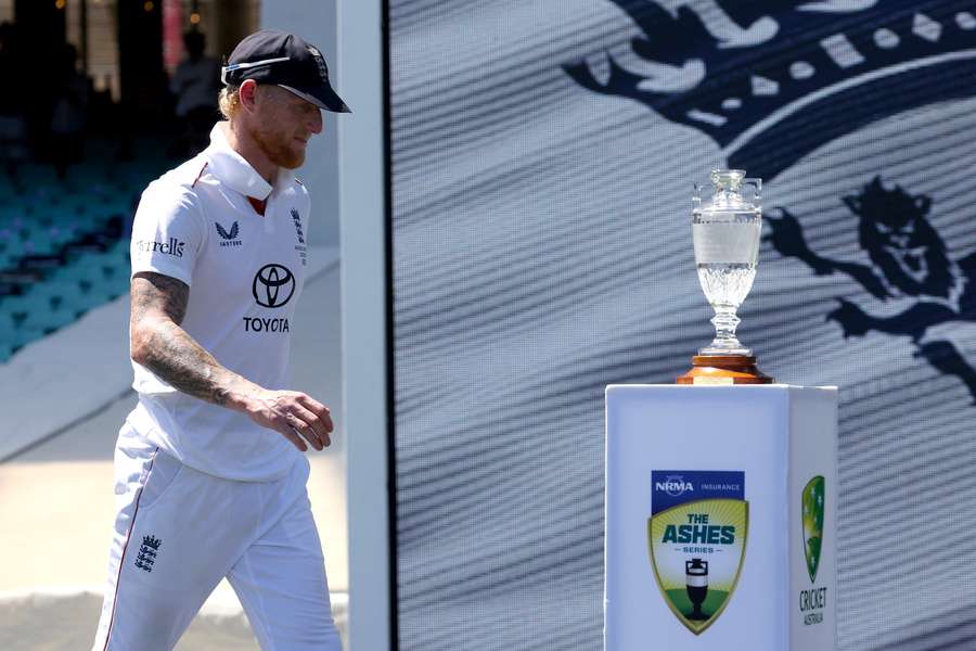 Ben Stokes past the crystal Ashes trophy he'll be hoping to win back in 2027. Ben Stokes past the crystal Ashes trophy he'll be hoping to win back in 2027.
