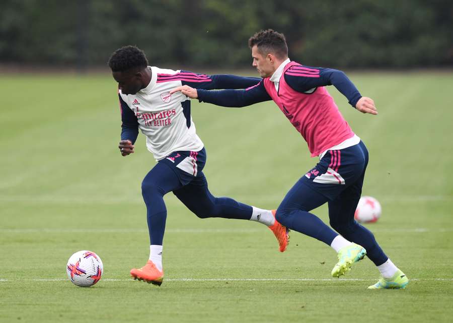 Treino do Arsenal antes da partida contra o Southampton Treino do Arsenal antes da partida contra o Southampton