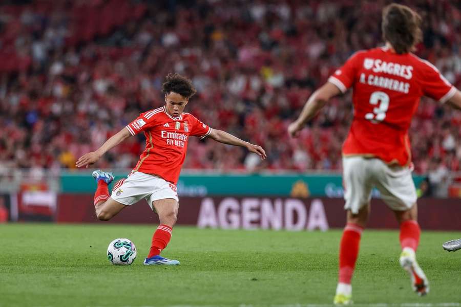 Diogo Spencer estreou-se pela equipa principal do Benfica