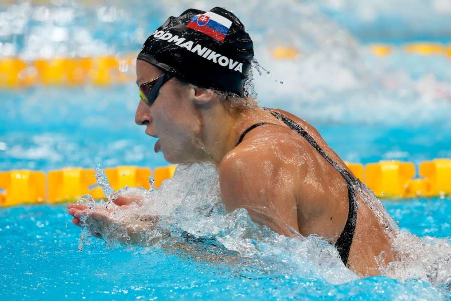 Andrea Podmaníková počas olympiády v japonskom Tokiu. 