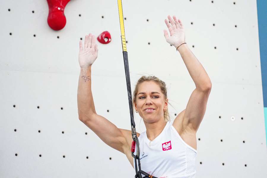 Mistrzyni olimpijska Aleksandra Mirosław na starcie inauguracyjnych zawodów PŚ we wspinaczce
