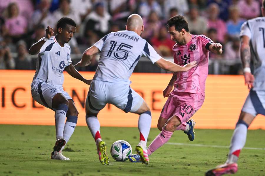 Lionel Messi and Inter Miami lost to Chicago Fire in MLS action on Tuesday.