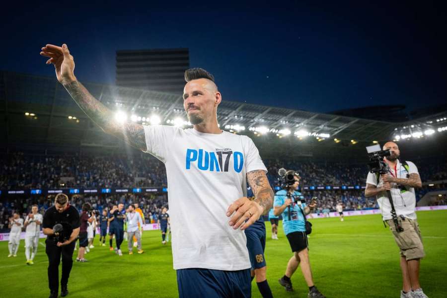 Marek Hamšík máva Tehelnému poľu.