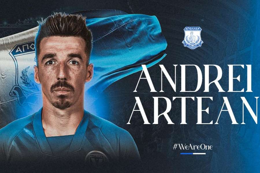 Andrei Artean va evolua pentru Apollon FC