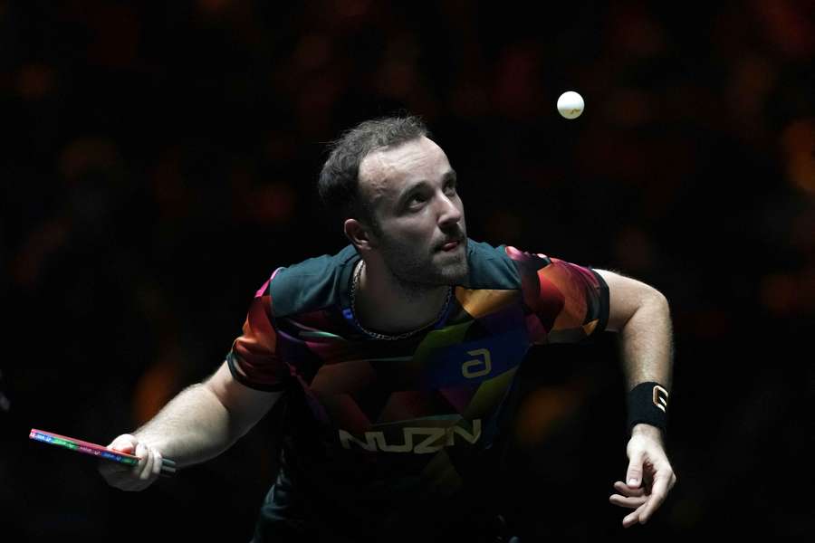 Simon Gauzy au China Smash le 30 septembre 2025. Simon Gauzy au China Smash le 30 septembre 2025.