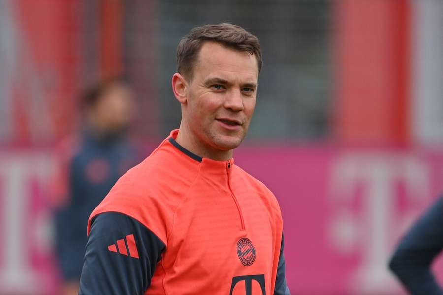 Manuel Neuer à l'entraînement.