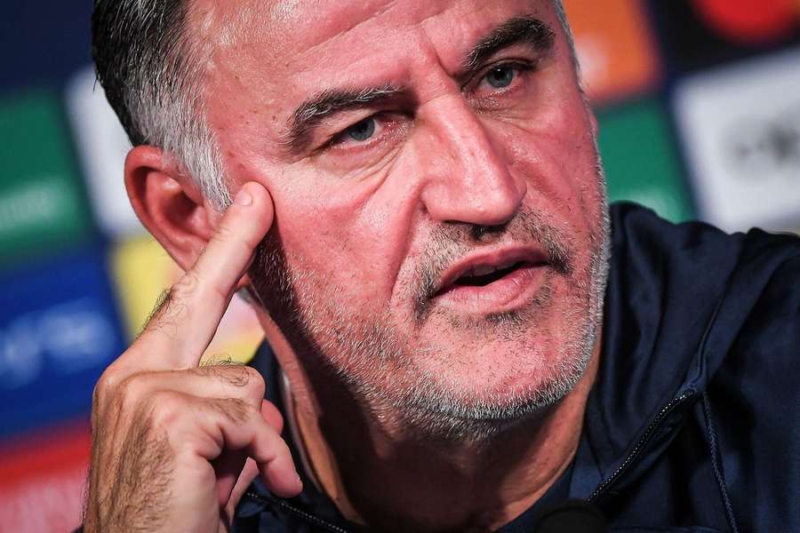 Christophe Galtier en conférence de presse.