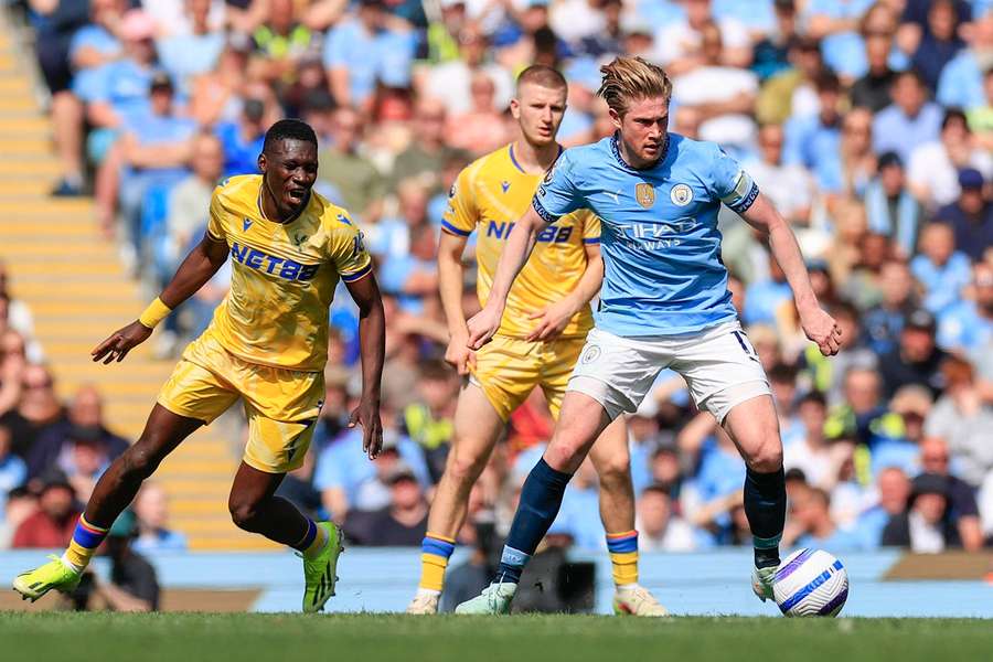 Manchester City's Kevin De Bruyne during the Premier League match against Crystal Palace