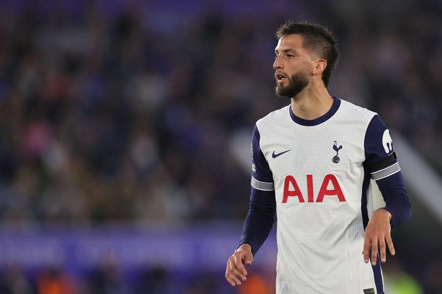 Bentancur, en un partido del Tottenham Hotspur.