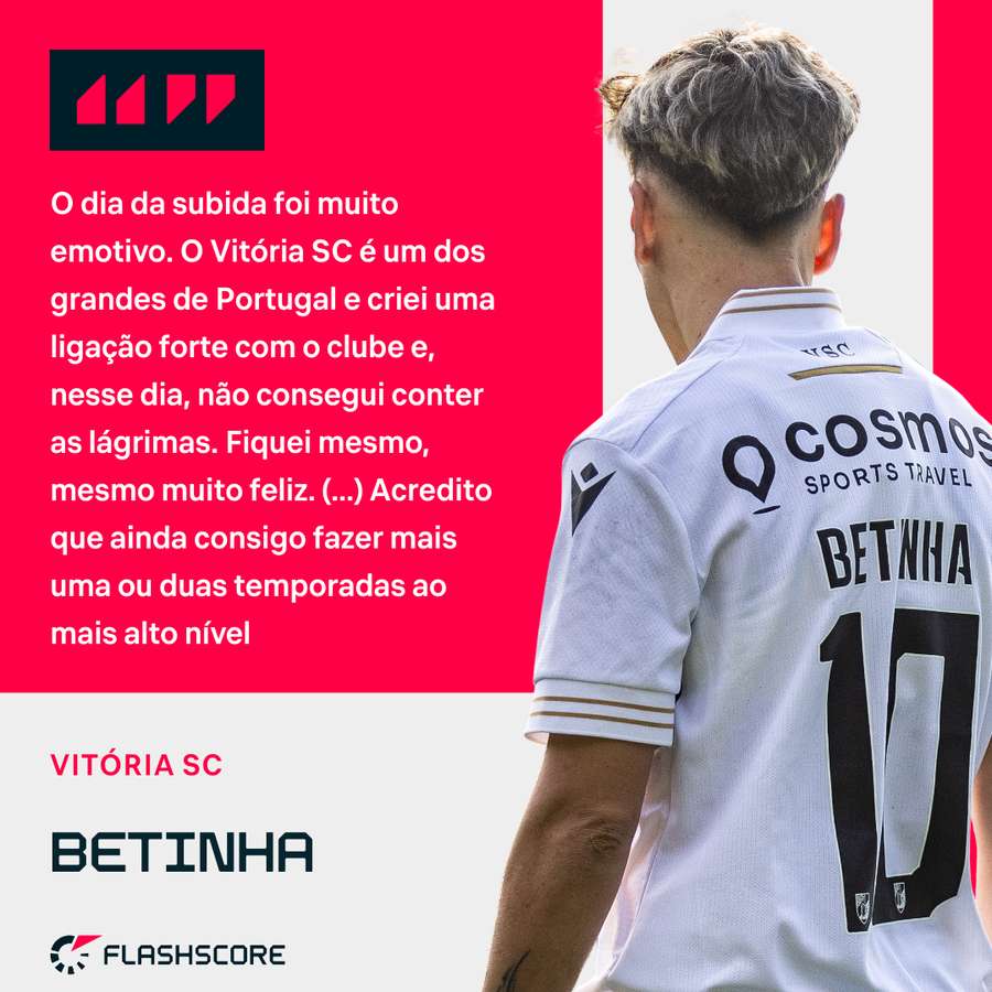 Betinha recorda dia da subida no Vitória SC