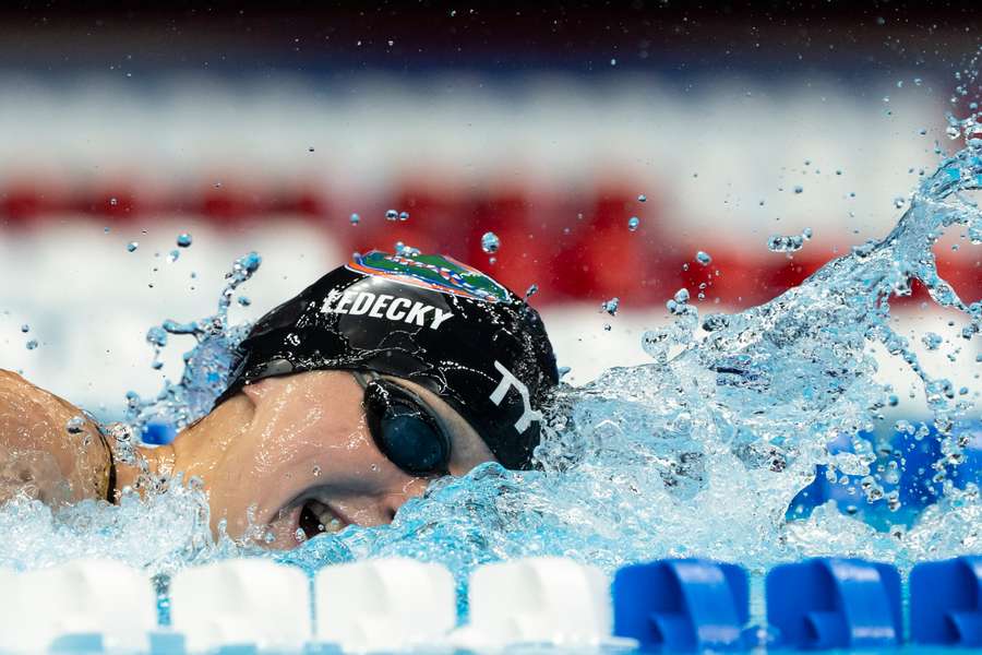 Katie Ledecky recorded the fastest time in the 1500m free this year