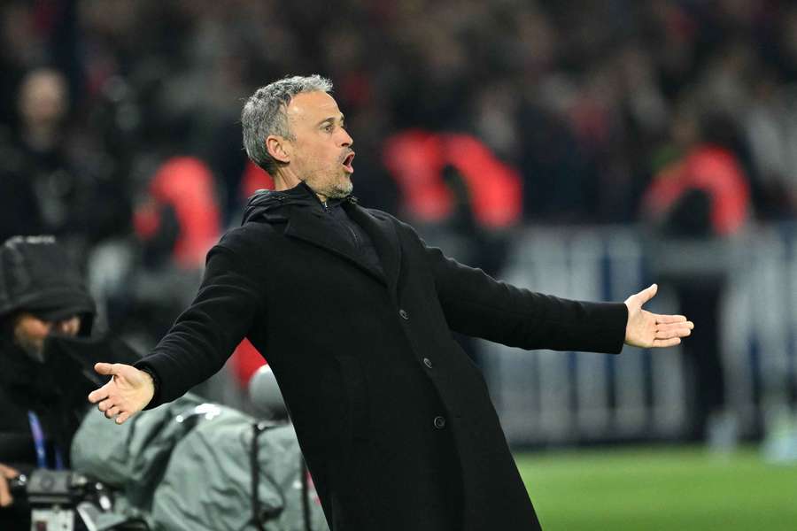 Luis Enrique, con el PSG