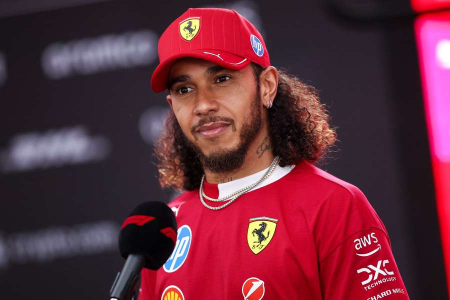 Lewis Hamilton took part in a press conference on Thursday