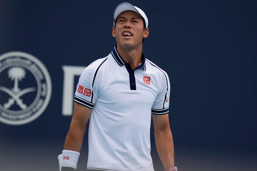 Kei Nishikori was defeated in straight sets