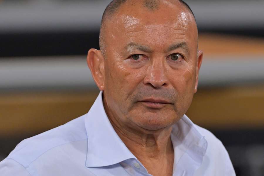 Eddie Jones looks on during Japan's narrow 19-15 loss to Australia last weekend. Eddie Jones looks on during Japan's narrow 19-15 loss to Australia last weekend.