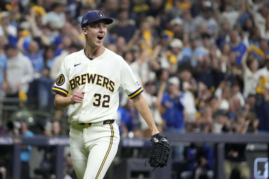 Jacob Misiorowski of the Milwaukee Brewers. Jacob Misiorowski of the Milwaukee Brewers.