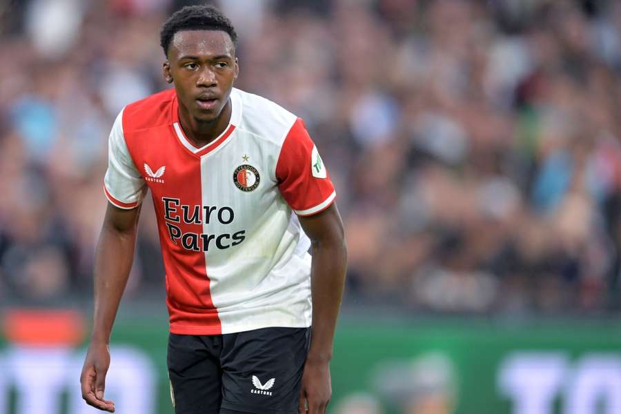 Antoni Milambo kwam 12 keer in actie voor Feyenoord dit seizoen