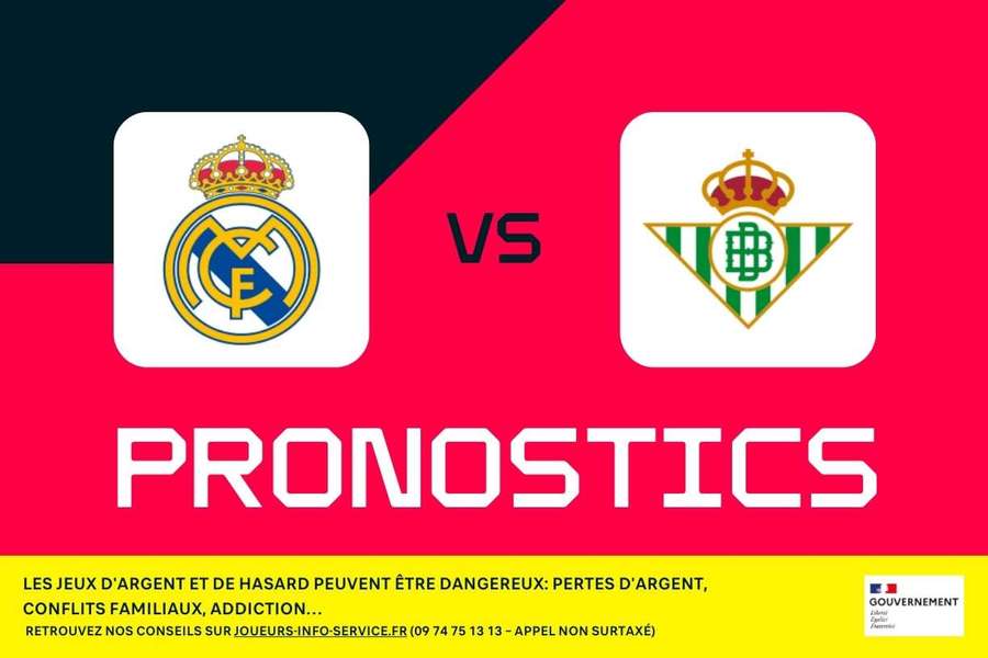 Real Madrid – Betis Séville : pronostics, meilleurs paris et cotes (Liga)