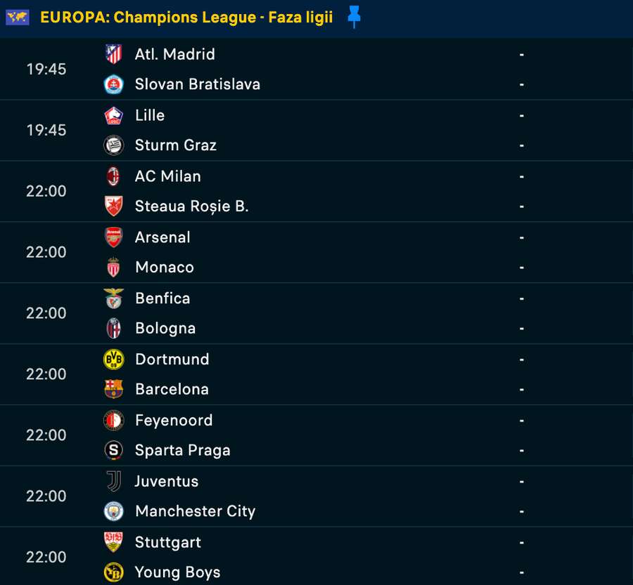 Program Europa League