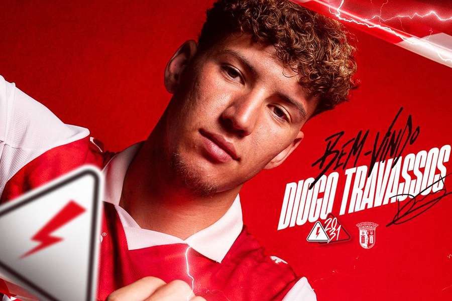 Diogo Travassos vai reforçar o SC Braga Diogo Travassos vai reforçar o SC Braga