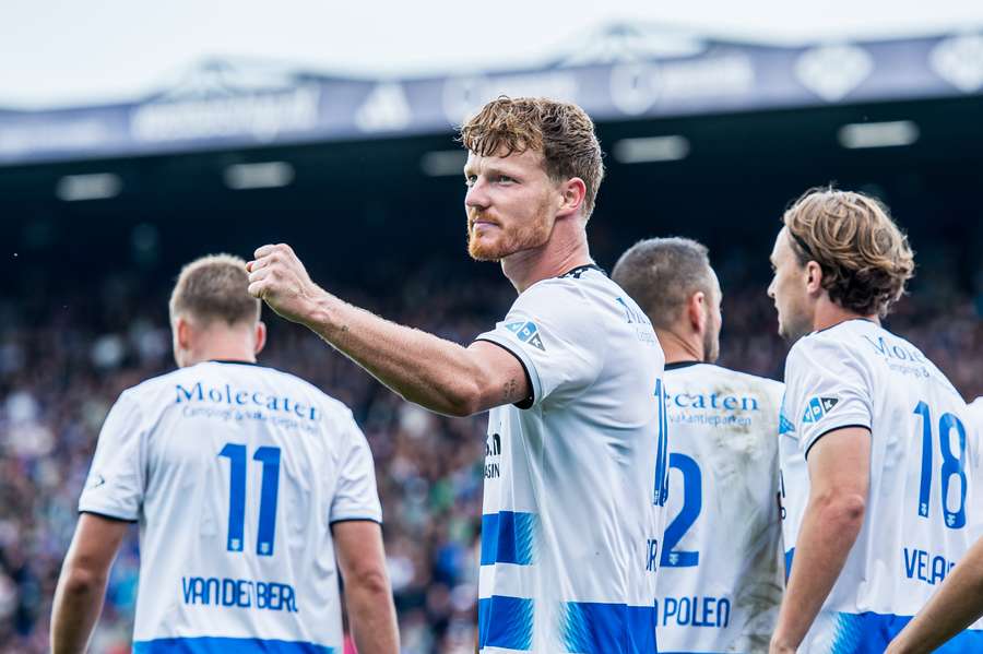 Ferdy Druijf besliste het duel in Zwolle met zijn treffer