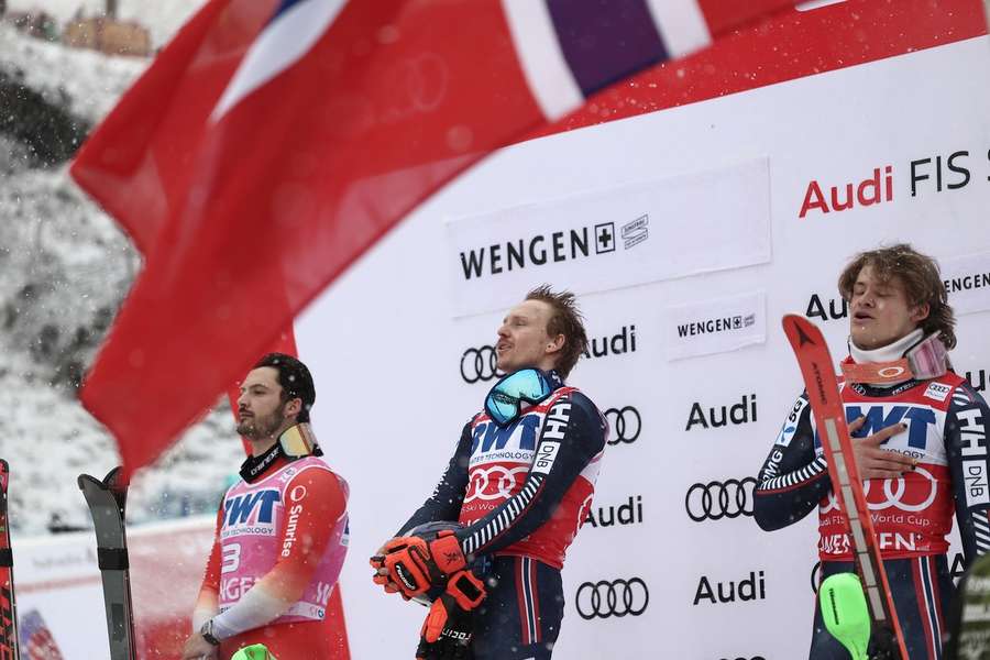 Wengen pod nadvládou Norů. Kristoffersen ovládl na závěr slalom, Braathen byl třetí