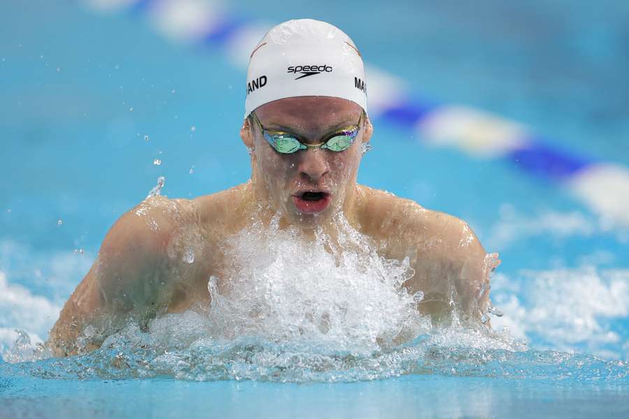 Léon Marchand este viernes. Léon Marchand este viernes.