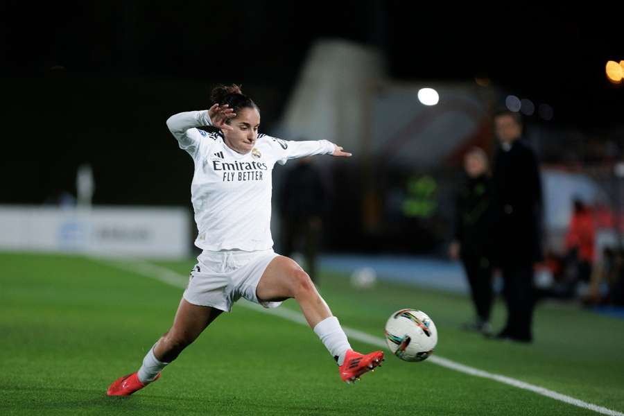 Oihane Hernández, con el Real Madrid