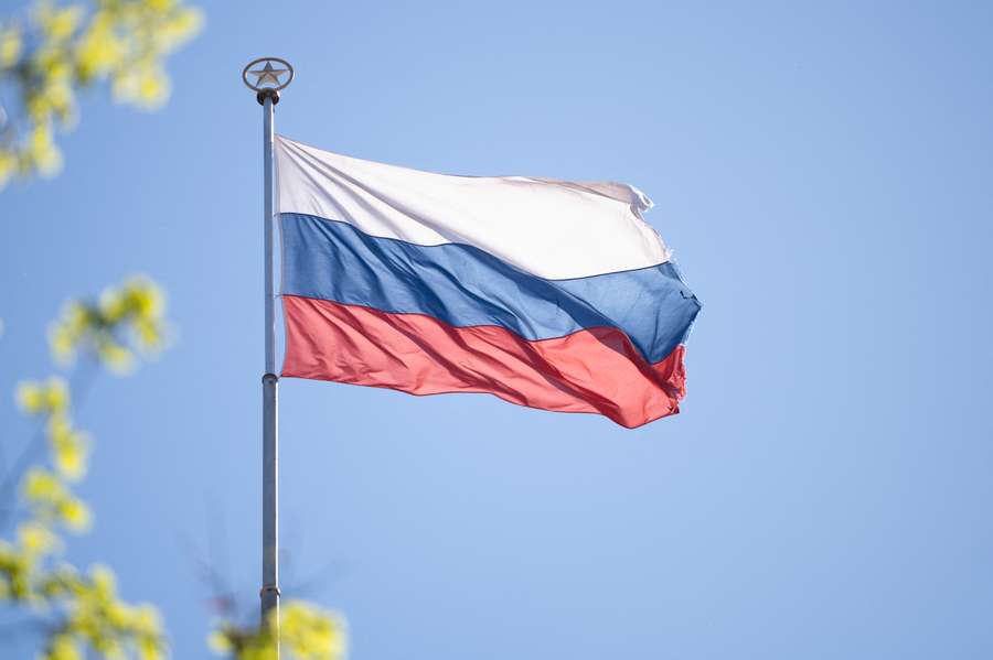 Le drapeau de la Russie.
