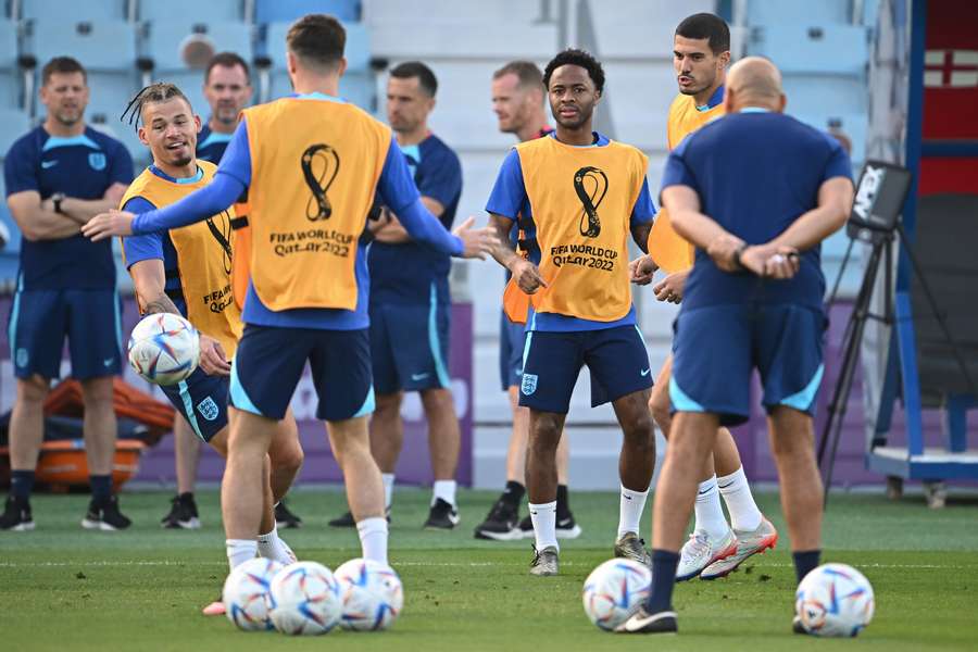 Raheem Sterling, la antrenamentele Angliei