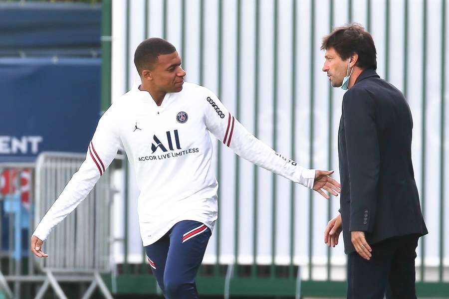 Leonardo alături de Kylian Mbappé