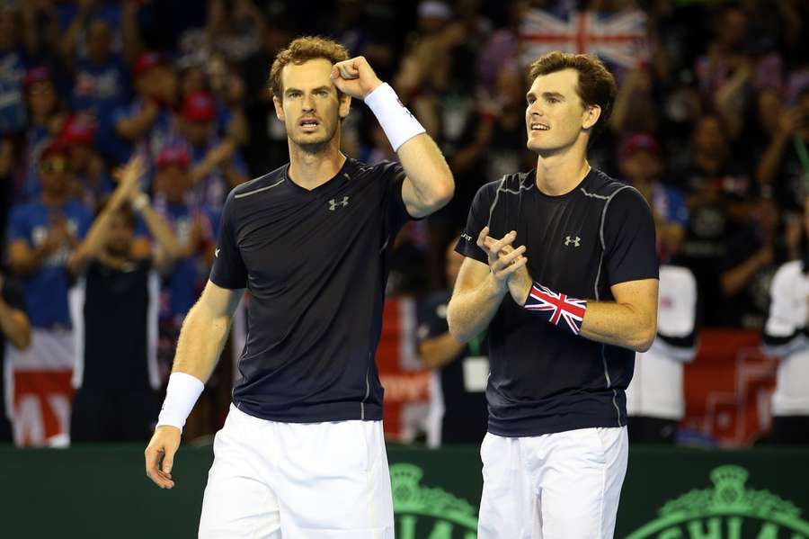 Andy en Jamie Murray boekten samen succes op de Davis Cup in 2015