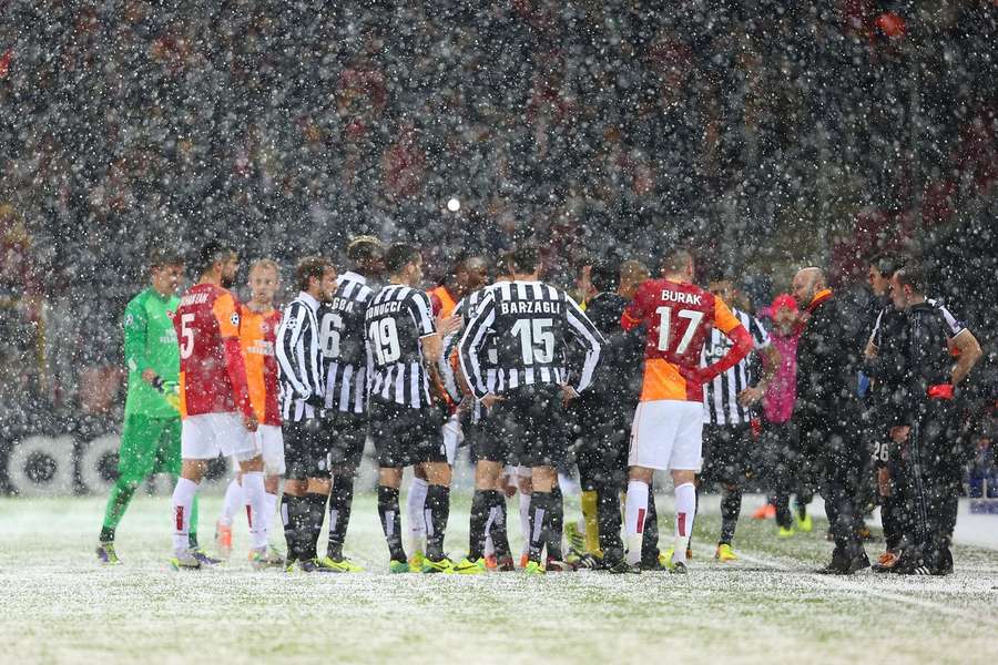 Galatasaray-Juventus prima della sospensione
