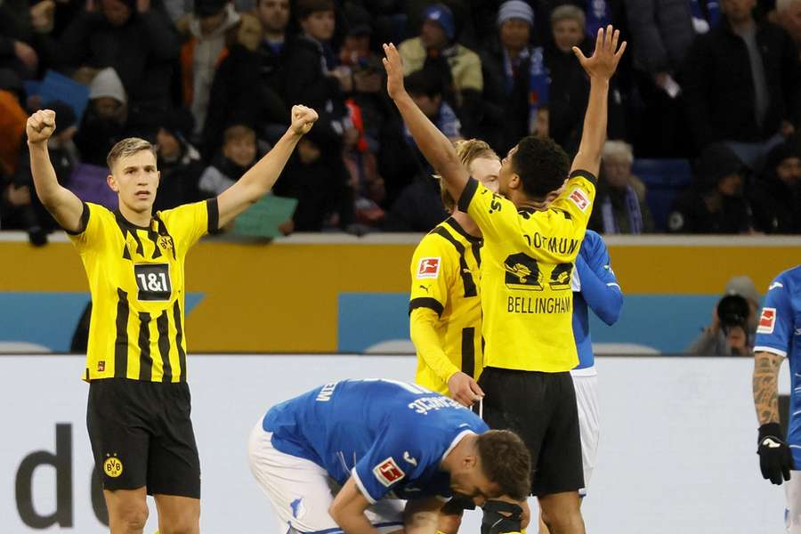 Dortmund wint bij Hoffenheim en is koploper in Bundesliga