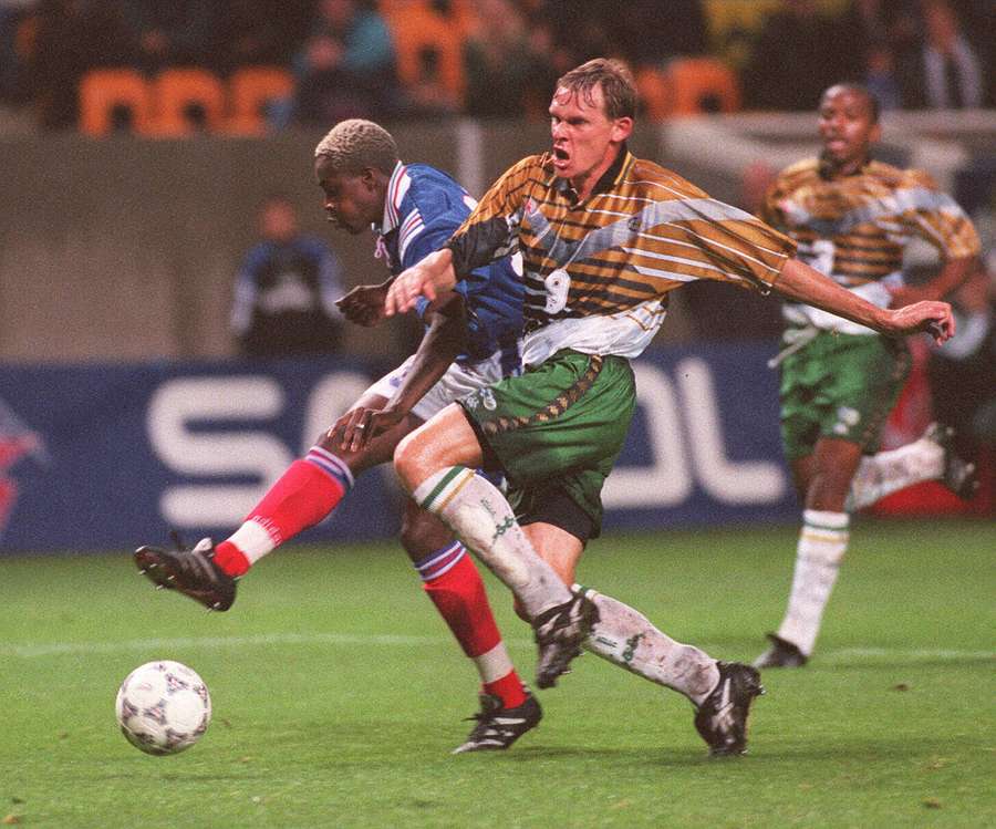 Neil Tovey against France in 1997