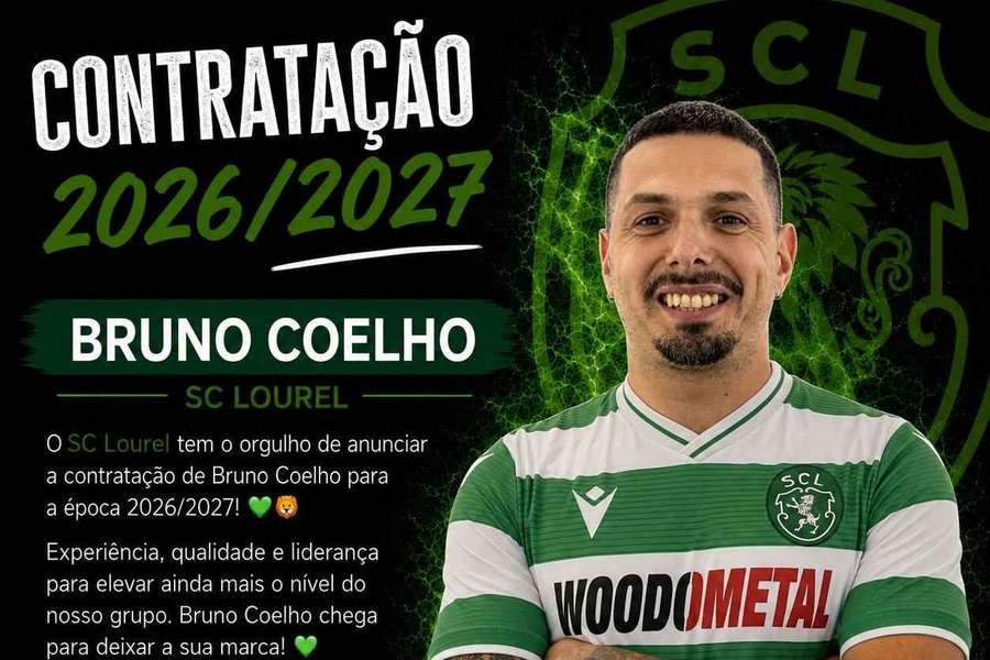 Bruno Coelho oficializado no Sporting de Lourel Bruno Coelho oficializado no Sporting de Lourel