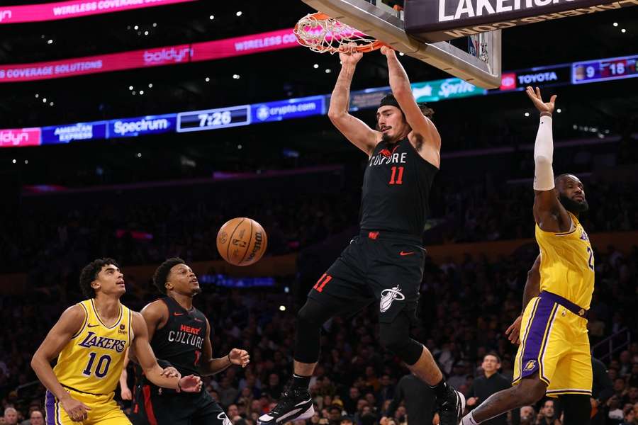 The Heat came out on top against the Lakers