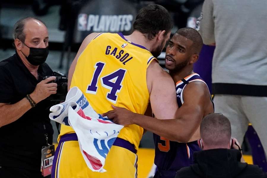 Pau Gasol en su etapa como Laker